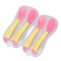 Duo Pack Cubiertos Baby Froggie Sensoriales AM+AM Multicolor Bebe