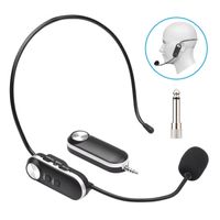 Micrófono Inalámbrico UHF de vincha para cámaras,  celulares y equipos