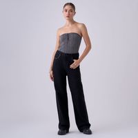Jean Mujer Tachas Hypnotic Straight