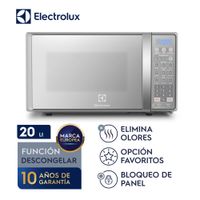Microondas Electrolux gris 20 Litros EMDO20S2GSRUG