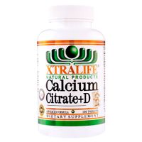 Calcio Citrate + Vitamina D3 - 100 Tabletas