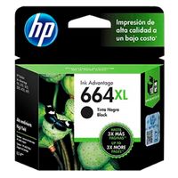 Cartucho de Tinta HP 664XL Negro Original F6V31AL