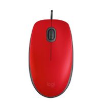 Mouse Logitech M110 Silent Optico Usb Rojo