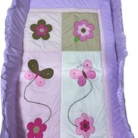 Set de Cuna para Bebé Lila 5 Piezas – Suave