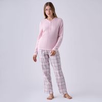Pijama Mujer Rib Flannel Hypnotic