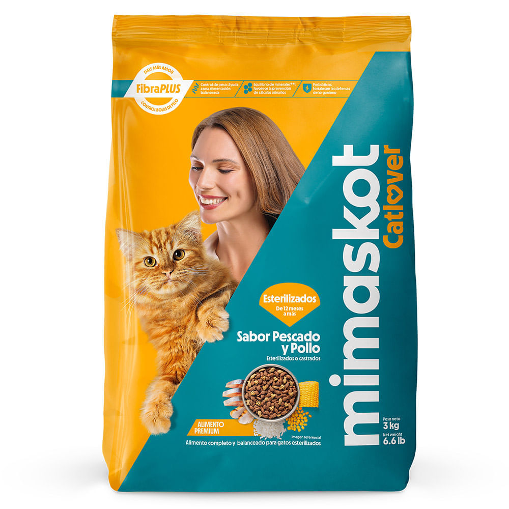 Alimento para Gato MIMASKOT Adultos Esterilizados Bolsa 3kg