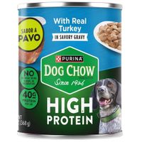 Alimento Húmedo para Perro DOG CHOW Sabor Pavo Lata 368g
