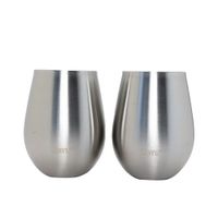 SET 2 VASOS COCKTAIL METALICOS 500 ML WAYU