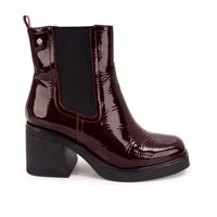 Botin Chelsea Casual FER-2642 Cherry Viale Cuero
