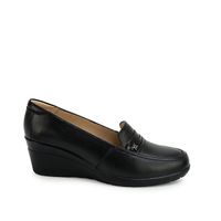 Zapato Mocasín Casual LE-2614 Negro Viale Cuero