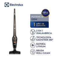 Aspiradora Inalámbrica Electrolux ERG27 120W 2 en 1 sin Bolsa con Filtro HEPA – Ideal para Pisos Laminados