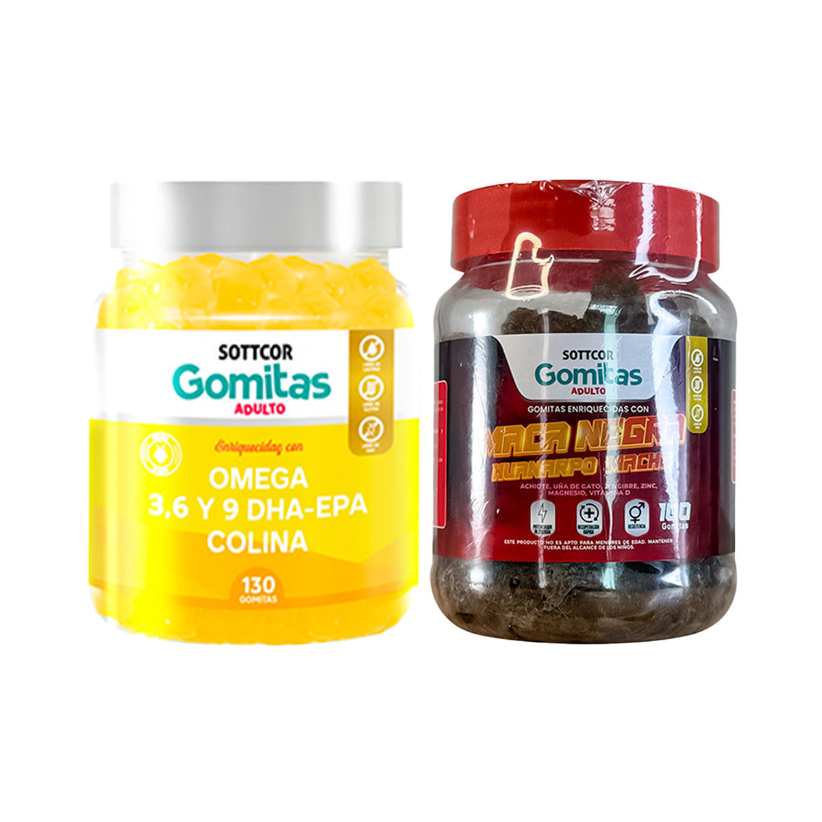 Gomitas Omega 3 + Gomitas con Maca Negra