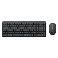Kit inalámbrico teclado + mouse Logitech MK250, Bluetooth, idioma español, teclado de membrana negro