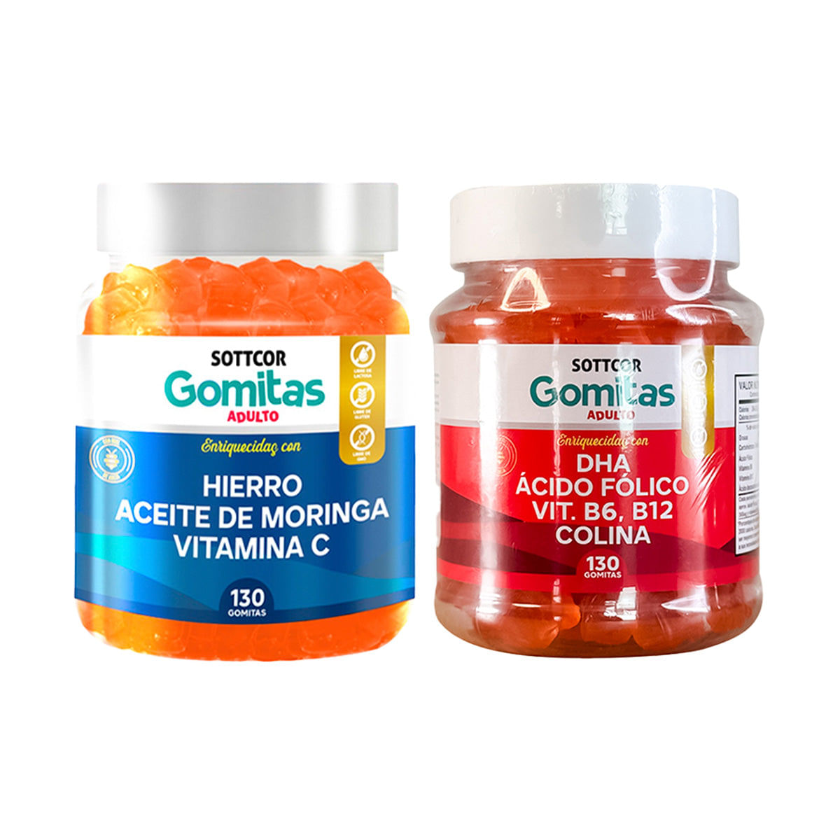 Gomitas Adulto Hierro+ Gomitas con DHA Acido Folico