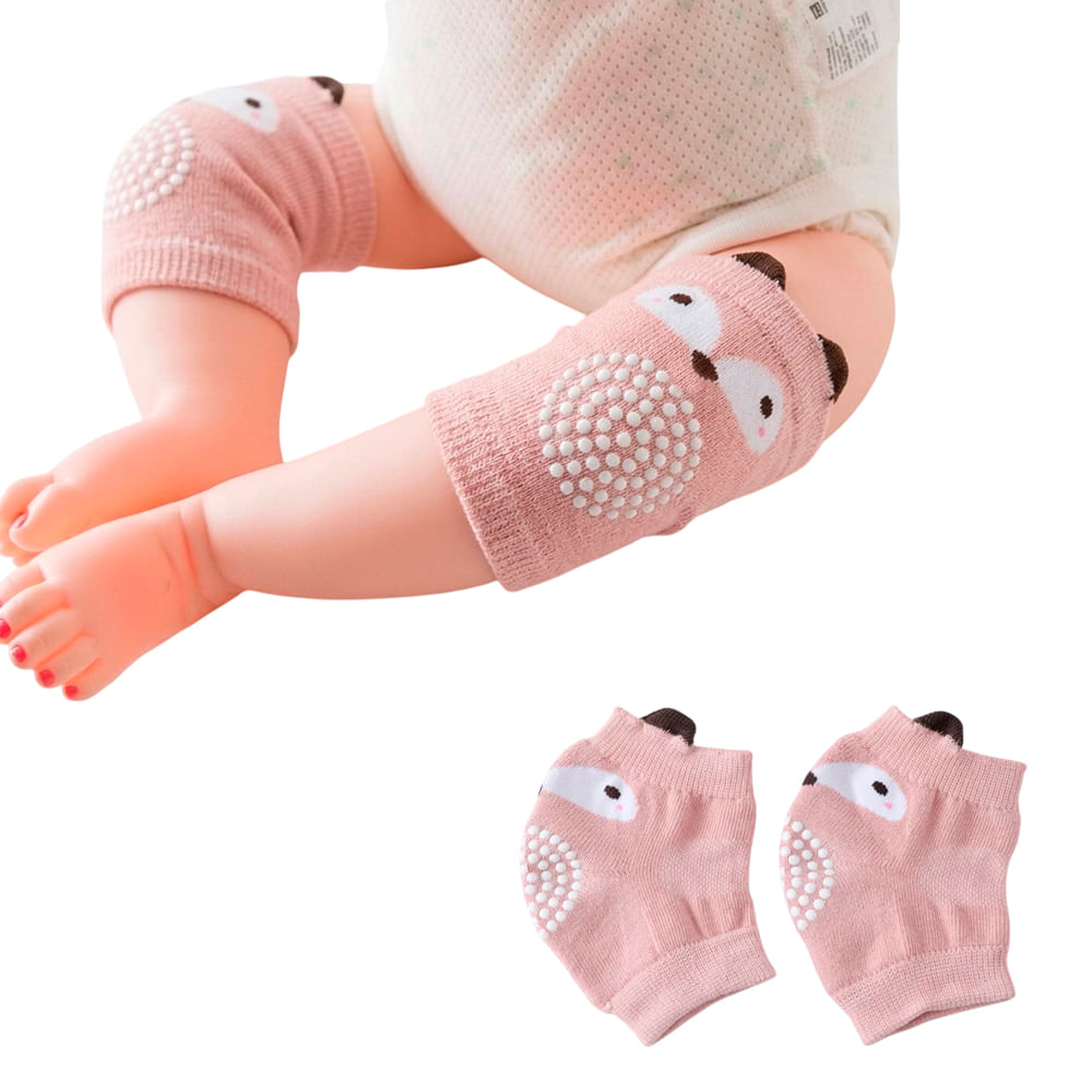 Protector de Rodilla Reno Rosado para Bebe Rodillera