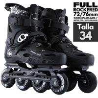 Patines Freestyle Slalom FX8 Talla 34 Full Rockered ABEC-7 85A Professional Skates