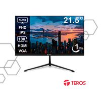 Monitor Teros TE-2128S Plano 21.5” Full HD HDMI VGA Oficina