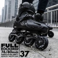 Patines Freestyle SLM Talla 37 - Full Rockered 76/80 mm - 90A - ABEC-7 - Frame Aluminio Mogema