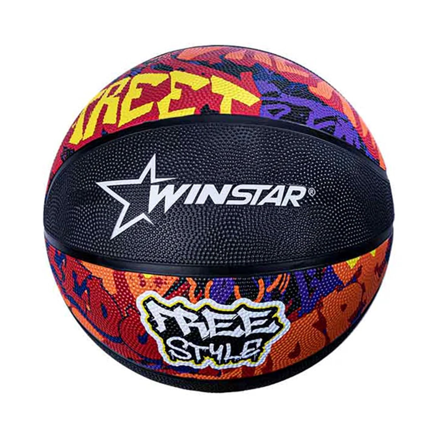 PELOTAS PARA BÁSQUET TAMAÑO #5 FREE STYLE WINSTAR NARANJA