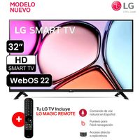 Televisor 32 LG Smart TV HD con AI ThinQ webOS 32LR600BPSC + Magic
