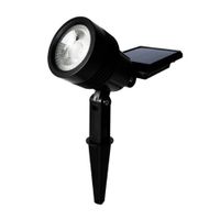 Estaca LED Solar Con Panel 0.2w 30k Negro