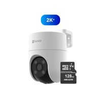 Cámara de seguridad Inalámbrica WiFi PT H8C 2K 4MP + Micro SD 128gb - Ezviz