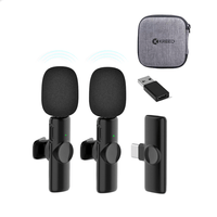 Micrófono Solapero Inalámbrico DUAL Tipo C con adaptador para PC laptop K11