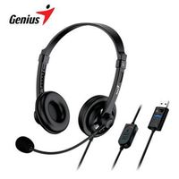 Audifono Con Microfono Genius Hs-230u Usb Black 31710021400
