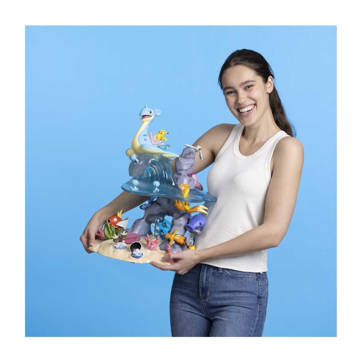 POKEMON CENTER ESTATUA ORIGINAL LAPRAS OCEANO