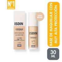 Base de Maquillaje Isdin Coverage  2.0 Beige Spf50+ 30 Gr