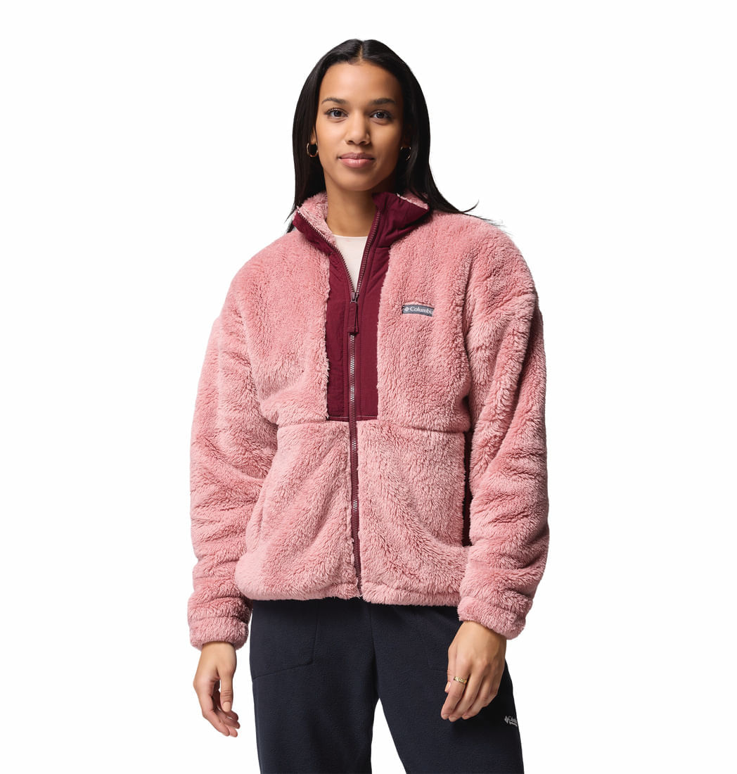 Polar Para Mujer Sherpa Con Cierre Completo Boundless Discovery™ Rosado Vestuario