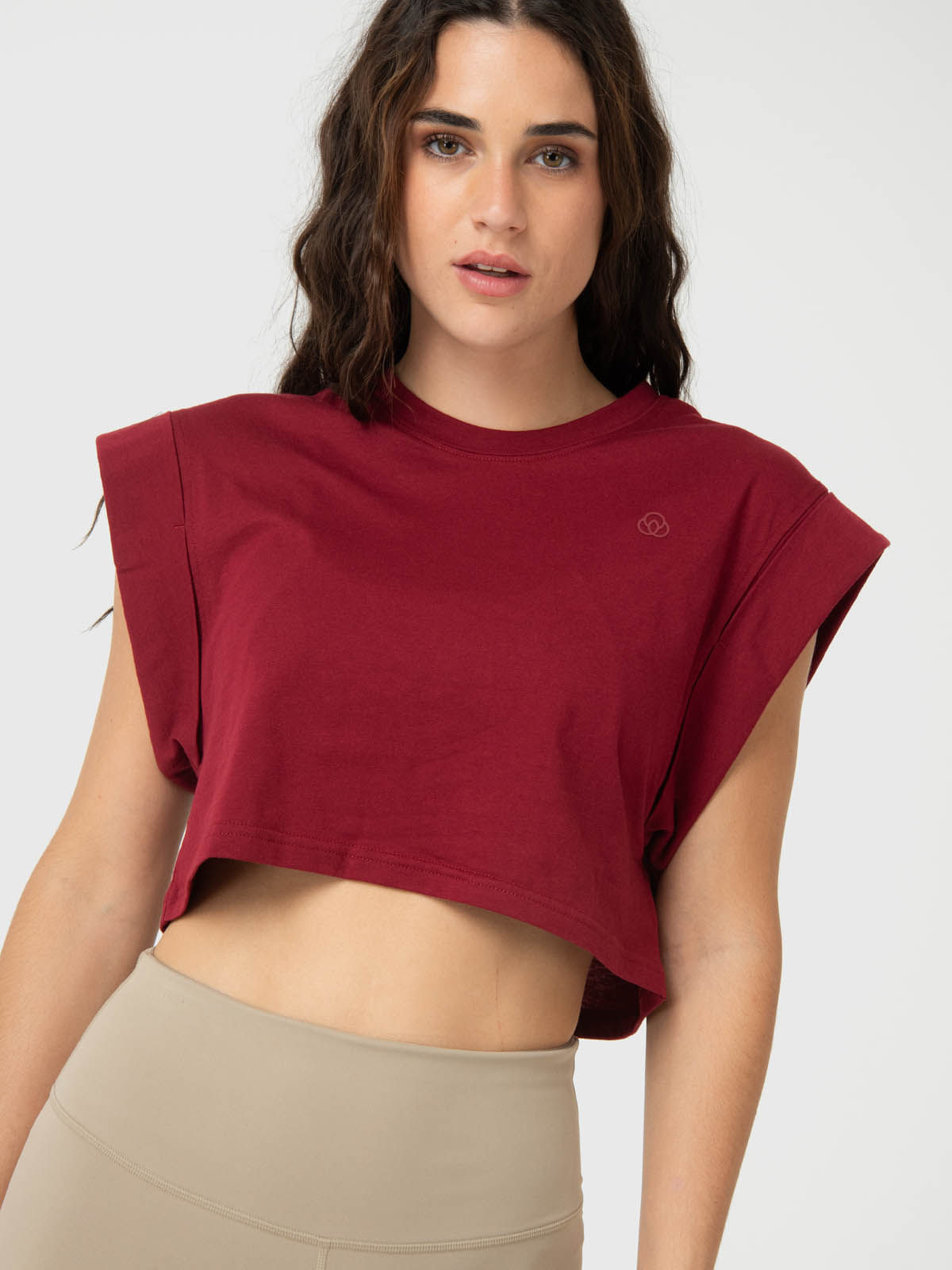 Polo Sin Manga Para Mujer Clarissa Rojo Bsoul