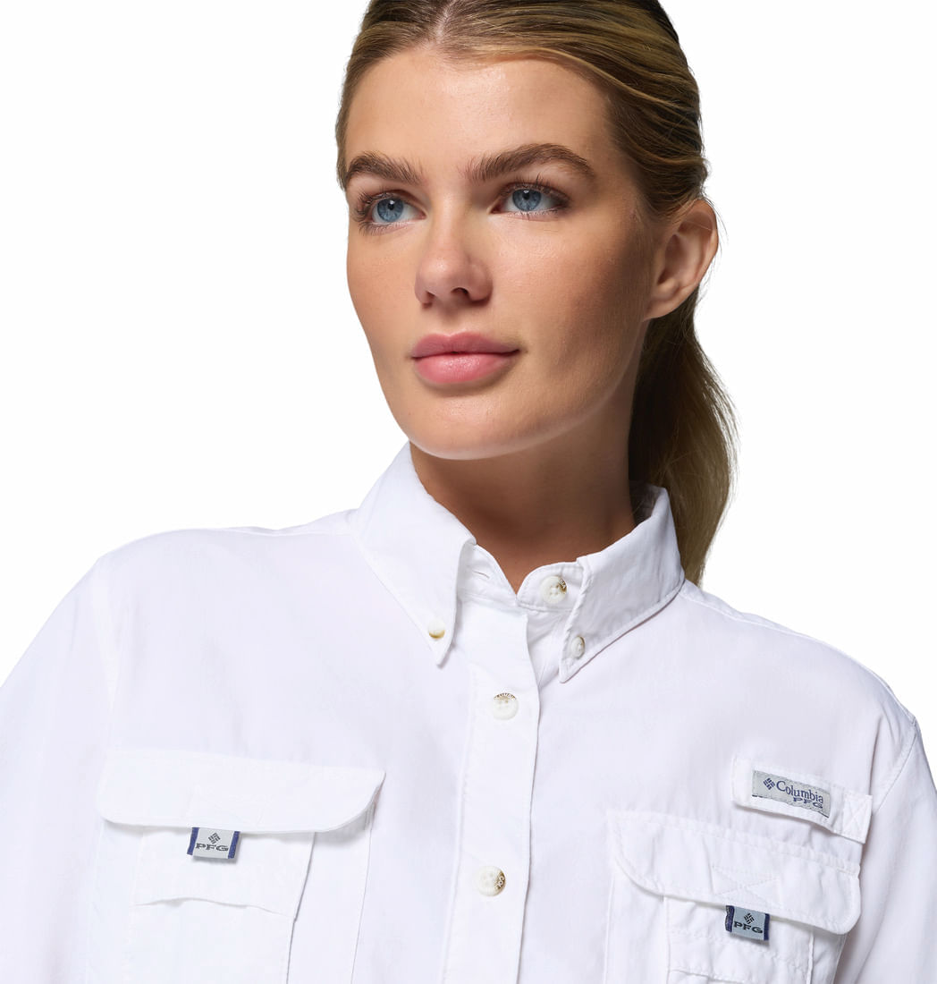 Blusa Para Mujer Manga Corta PFG Bahama™ II Blanca Columbia