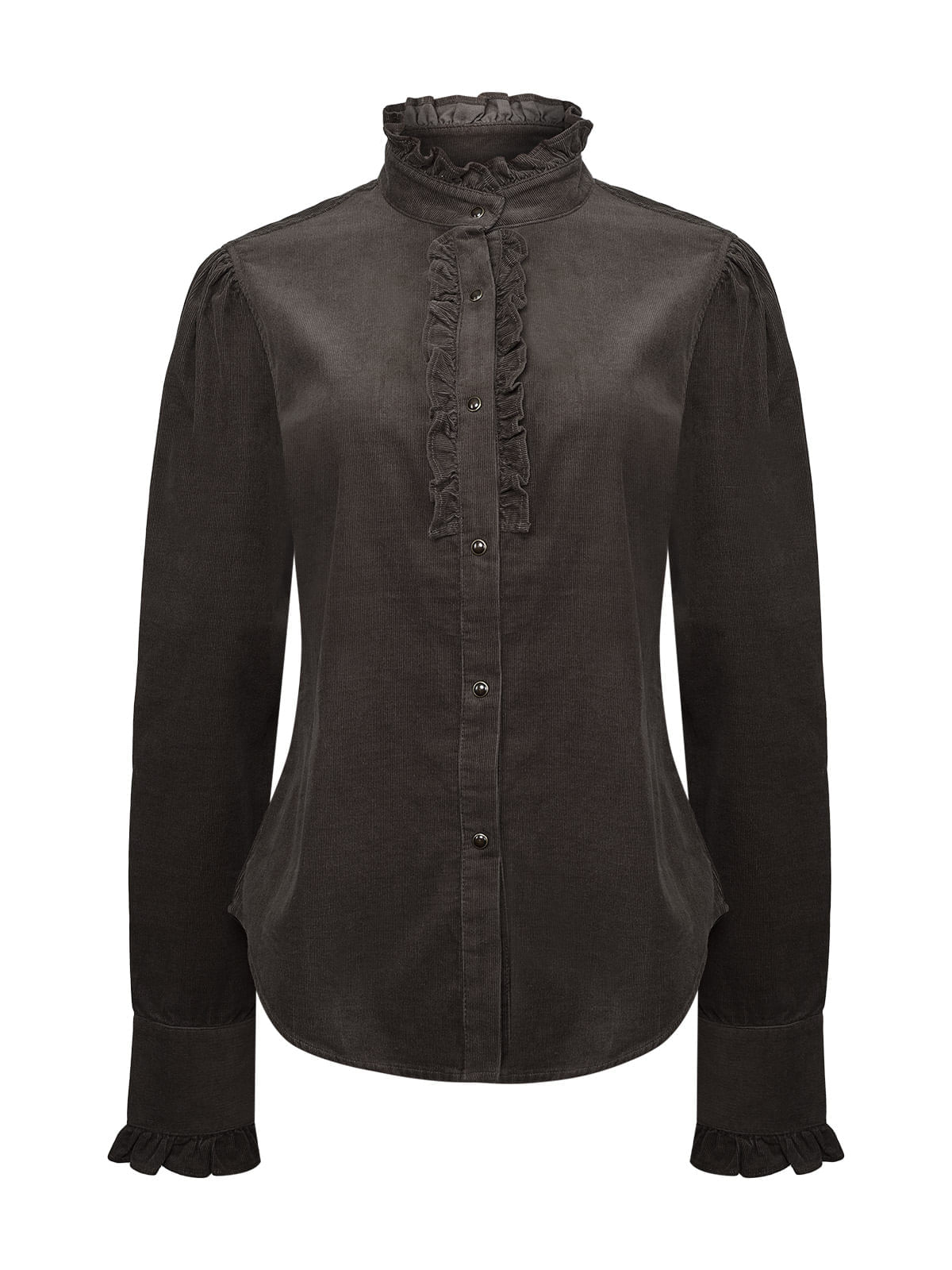 Blusa M/L Algodón Orgánico Para Mujer Borage Marrón Rockford