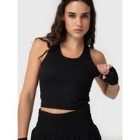 Bra Para Mujer Modal Rib Aloe Negro Bsoul