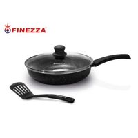 Sarten Roca Volcanica  c/tapa 28 cm p/ inducción