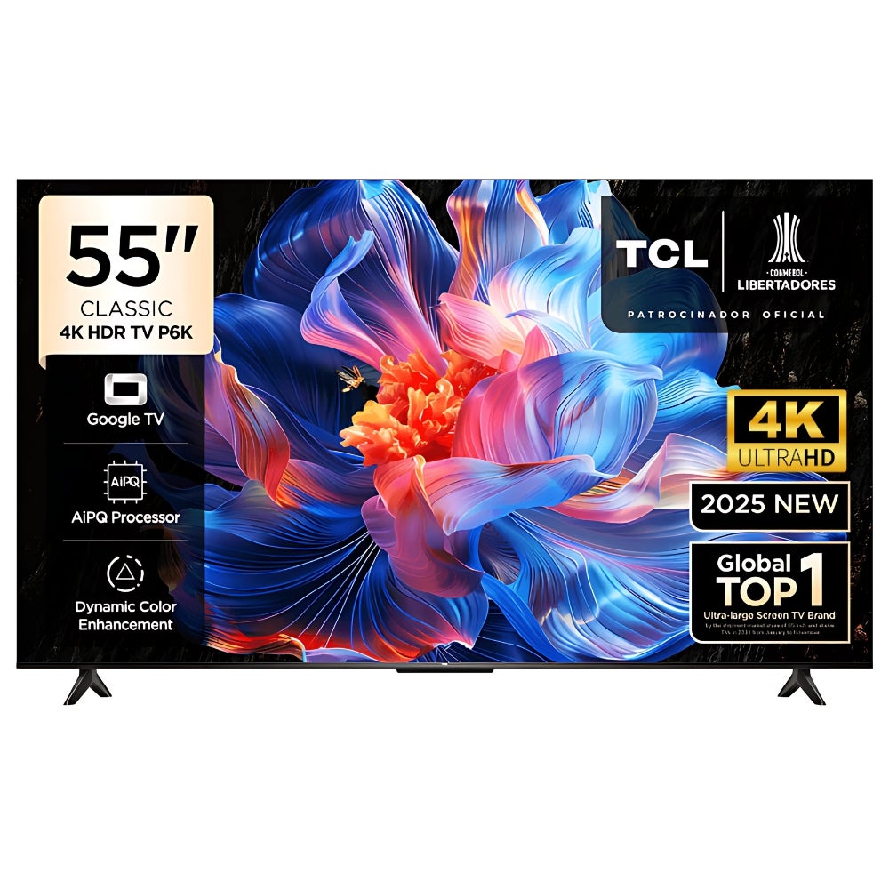 TV TCL 55"" 4K LED Google TV Smart TV 55P6KFG