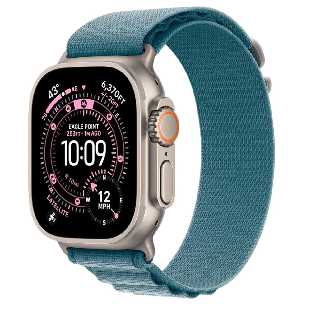 Correa Alpine Loop para Apple Watch Color Azul Claro Cierre G Titanio