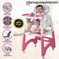 Silla de Comer Escritorio 3 en 1 «CHAIRMAN» Rosado