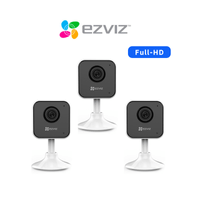 Kit de 3 Cámaras de Seguridad WiFi para interior H1C de Lente Fijo Full HD - Ezviz