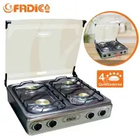 Cocina de mesa con tapa de vidrio Fadic clásic 22 4H