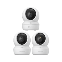 Kit de 3 cámaras de seguridad H6C Full HD para interiores con Paneo e Inclinación - Ezviz