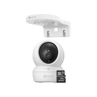 Cámara Inalámbrica Wifi 360º para interiores H6C Full Hd + Soporte de montaje + Micro SD 64gb - Ezvi