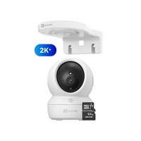 Cámara Inalámbrica Wifi 360º para interiores H6C 2K 4MP + Soporte de montaje + Micro SD 64gb - Ezviz
