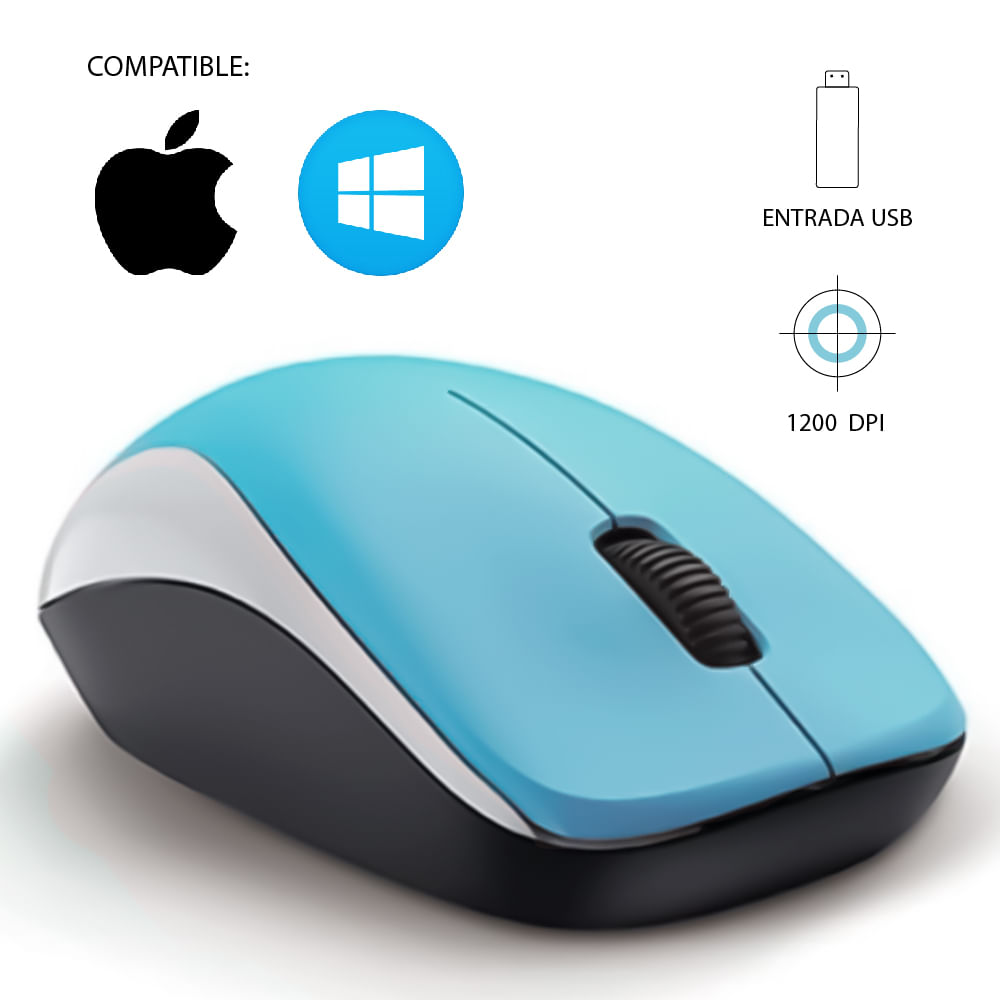 Mouse Inalámbrico Genius NX-7000 Azul