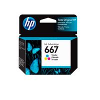 Cartucho de Tinta HP 667 Tricolor Original 3YM78AL