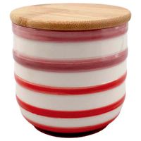 Caníster DECO HOME Rayas Rosado Pequeño