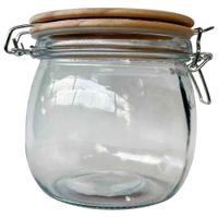 Canister VIVA HOME C/Tapa de Madera 650ml