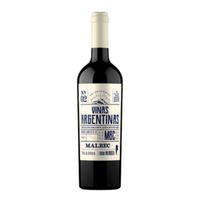 Vino tinto Viñas Argentinas malbec, Argentina