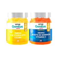 Gomitas Omega 3 + Gomitas de Hierro Adulto